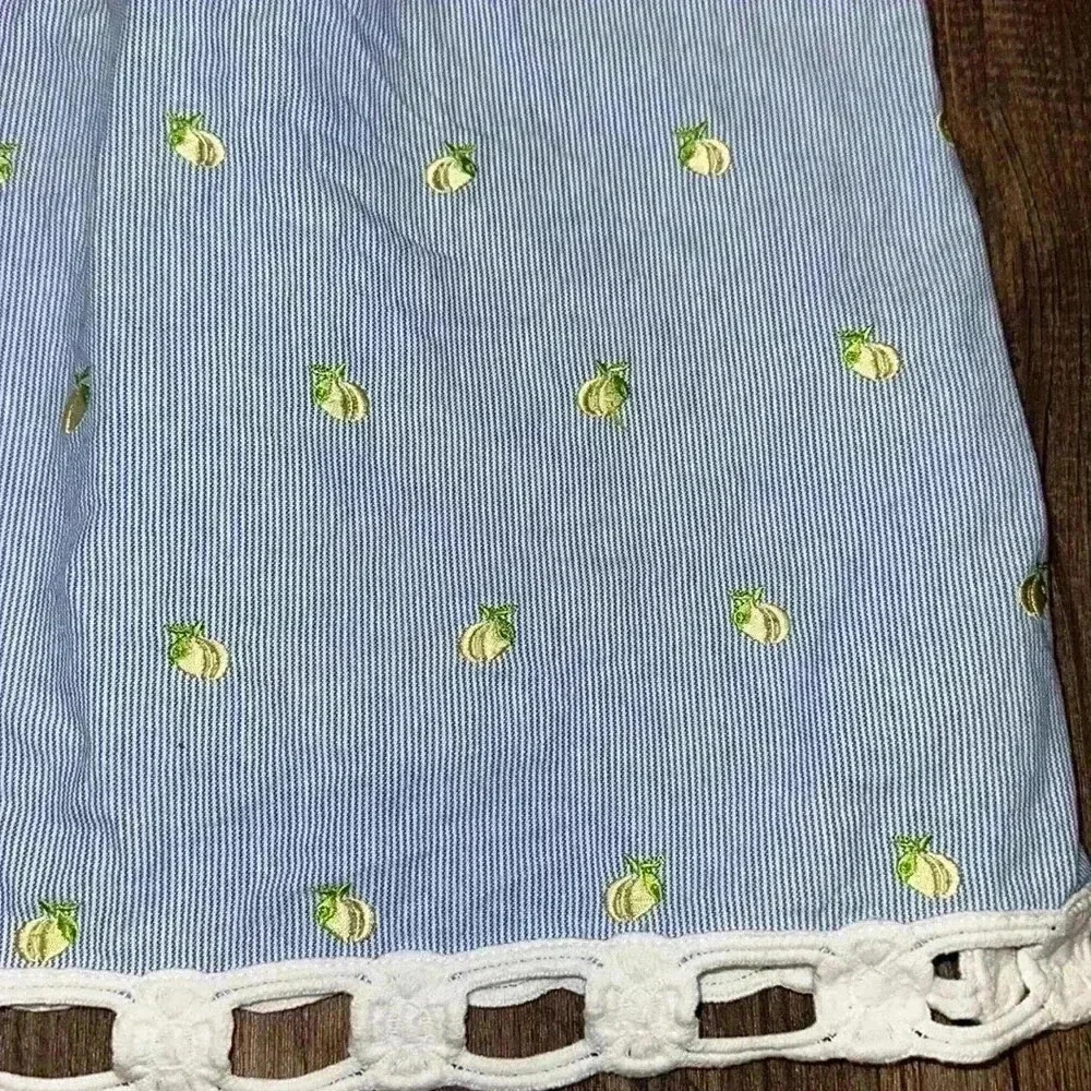 LILLY PULITZER EMBROIDERED LEMON STRAPLESS DRESS size‎ 2 - Picture 2 of 7